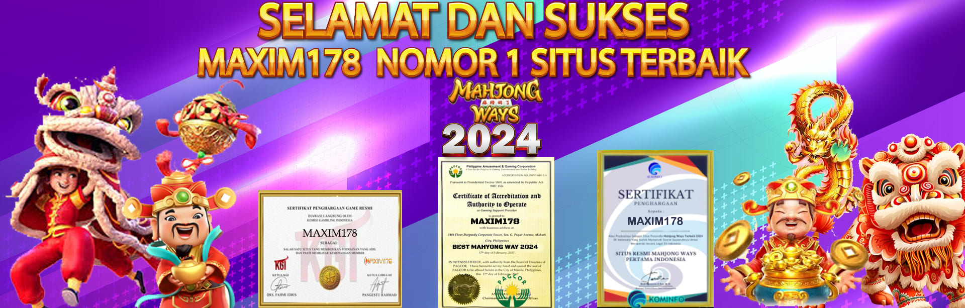  MAXIM178 SITUS NOMOR 1 MAHYONG WAY 2024